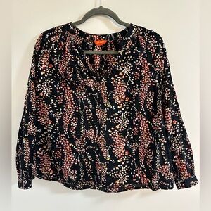 Joe Fresh | Cotton Abstract Floral Blouse | Size Small